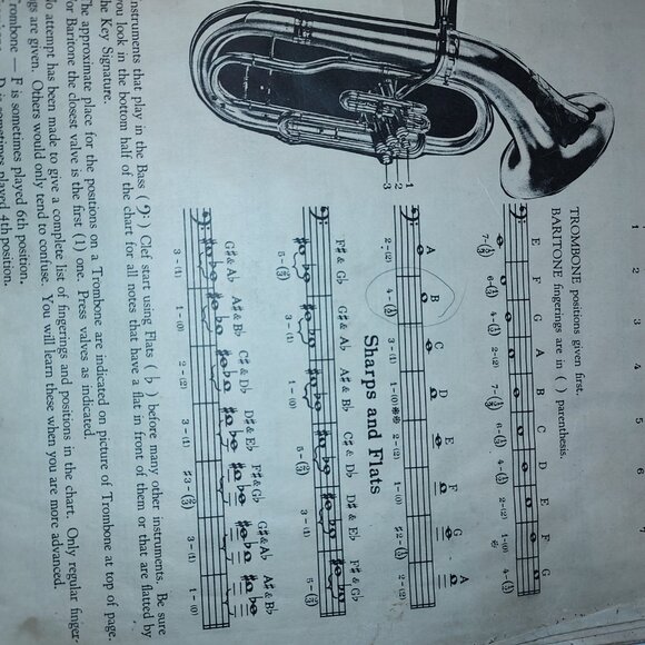 1945 Belwin Elementary Band Method Band Book-Tombone AS IS -Flawed - Picture 9 of 15